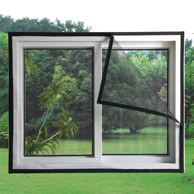 Customizable size anti-mosquito window screen self adhesive window mosquito net summer insect proof door mosquitonet for windows