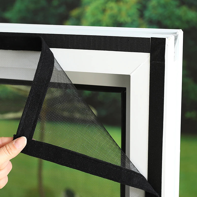 Customizable size anti-mosquito window screen self adhesive window mosquito net summer insect proof door mosquitonet for windows