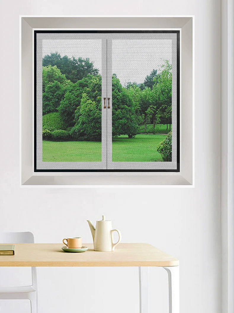 Customizable size anti-mosquito window screen self adhesive window mosquito net summer insect proof door mosquitonet for windows