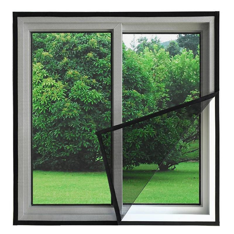 Customizable size anti-mosquito window screen self adhesive window mosquito net summer insect proof door mosquitonet for windows