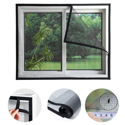 Customizable size anti-mosquito window screen self adhesive window mosquito net summer insect proof door mosquitonet for windows