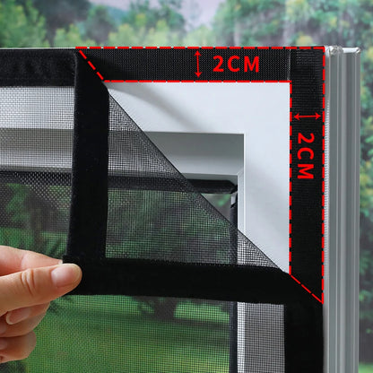 Customizable size anti-mosquito window screen self adhesive window mosquito net summer insect proof door mosquitonet for windows